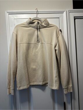 RW&CO. Cream Half-Zip Sweater